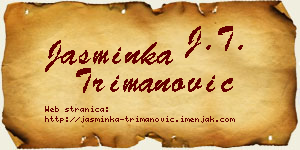 Jasminka Trimanović vizit kartica